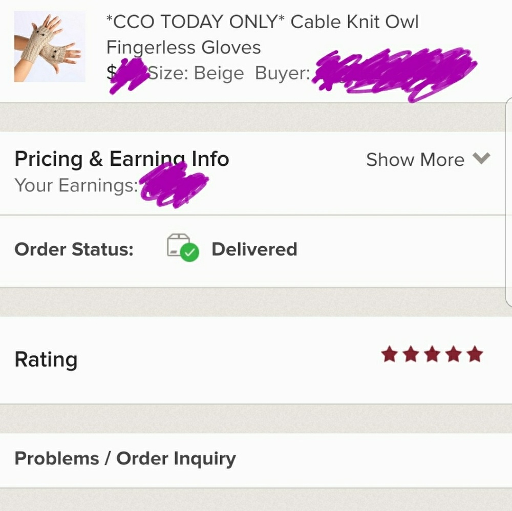 *5⭐Rated* Cable Knit Owl Fingerless Gloves - Picture 6 of 6